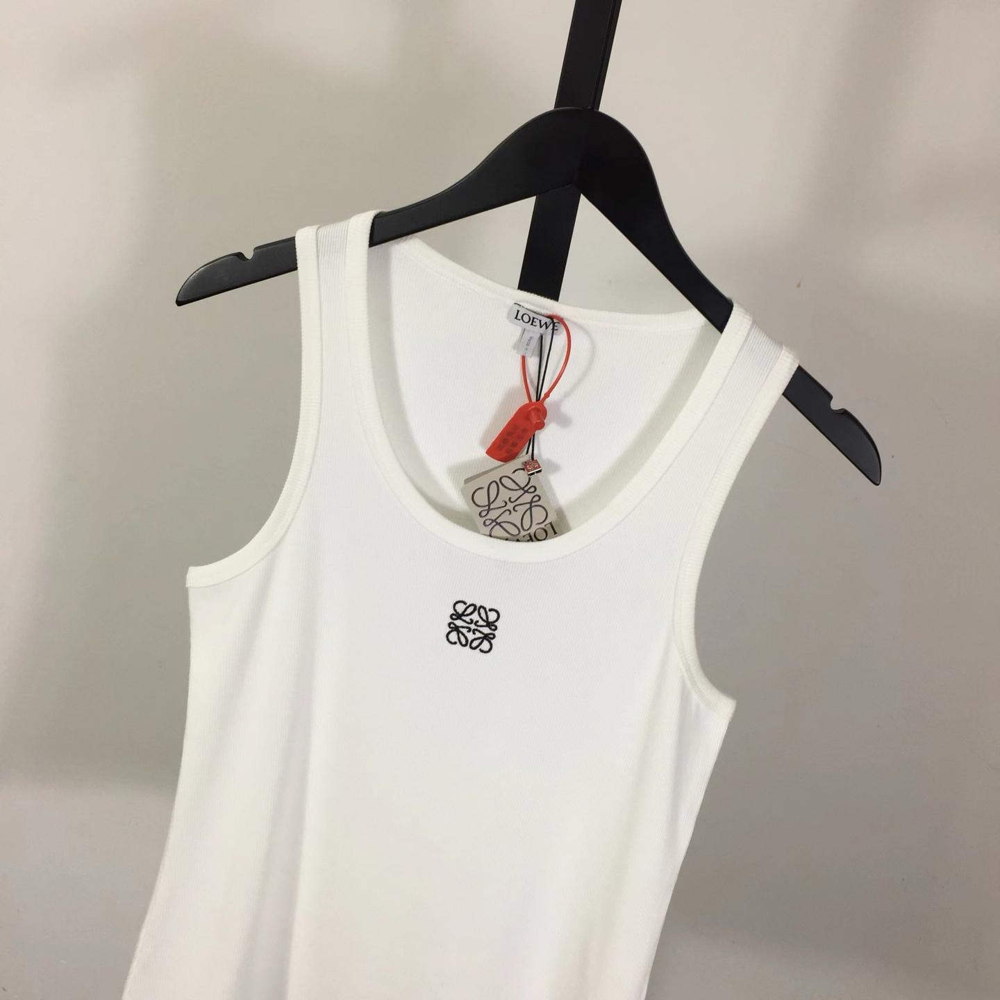 Loewe Anagram Tank Top In Cotton - FashionPlug