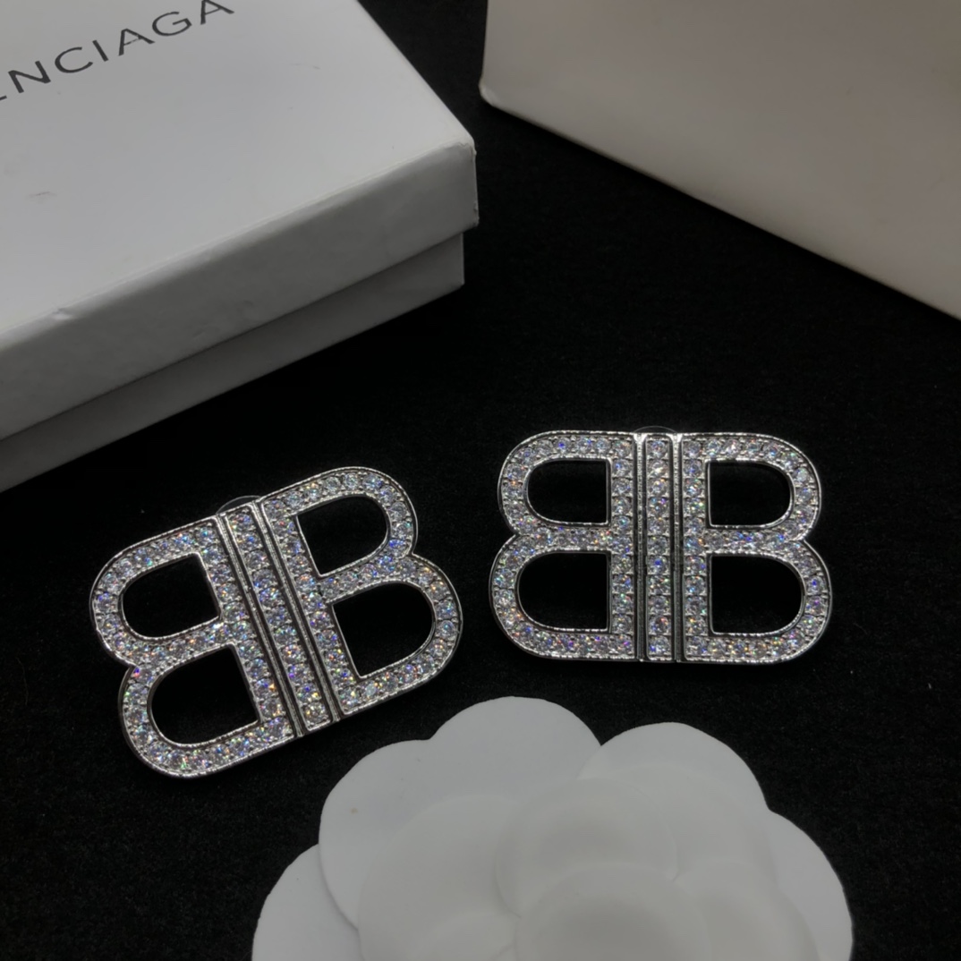 Balenciaga BB Earrings - FashionPlug