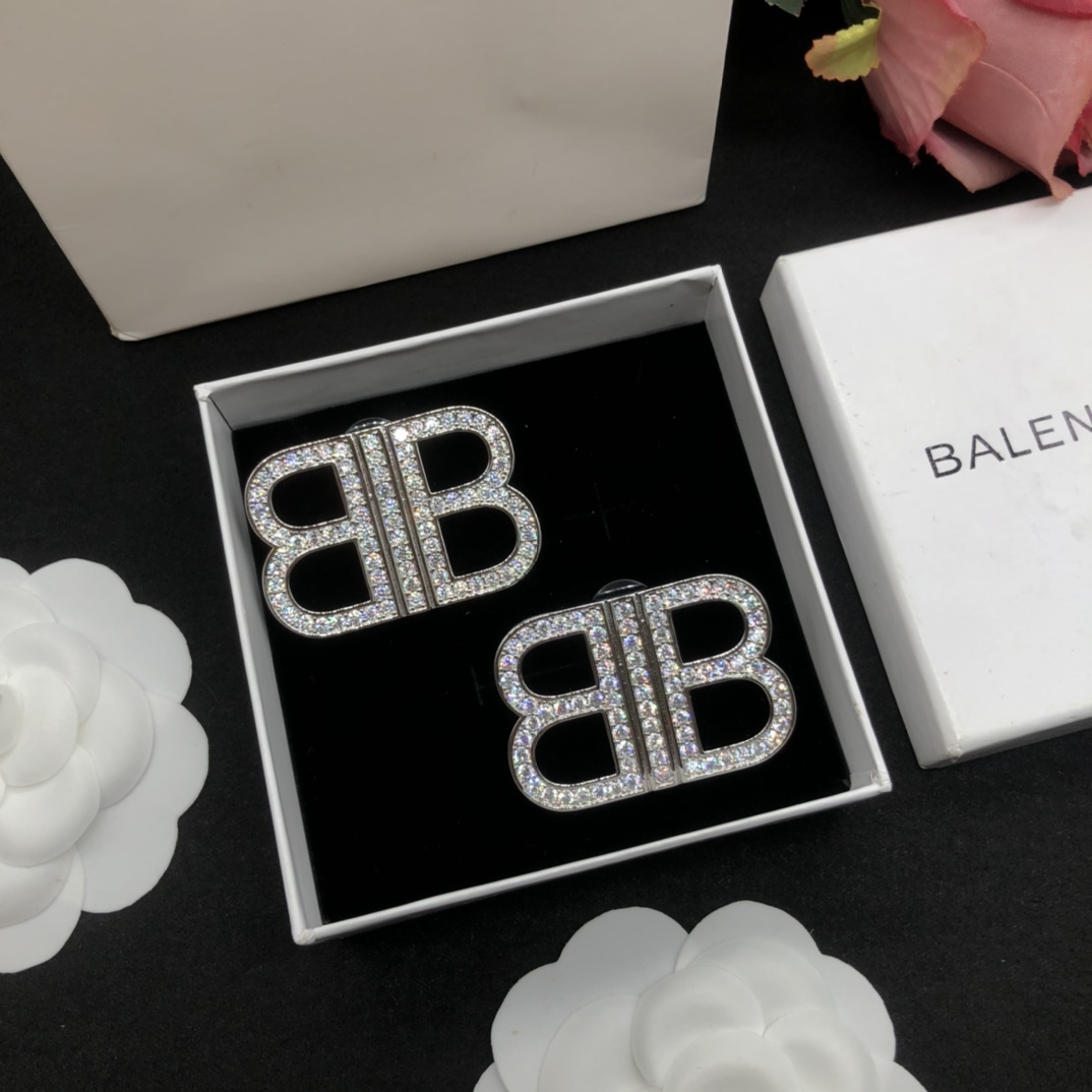 Balenciaga BB Earrings - FashionPlug