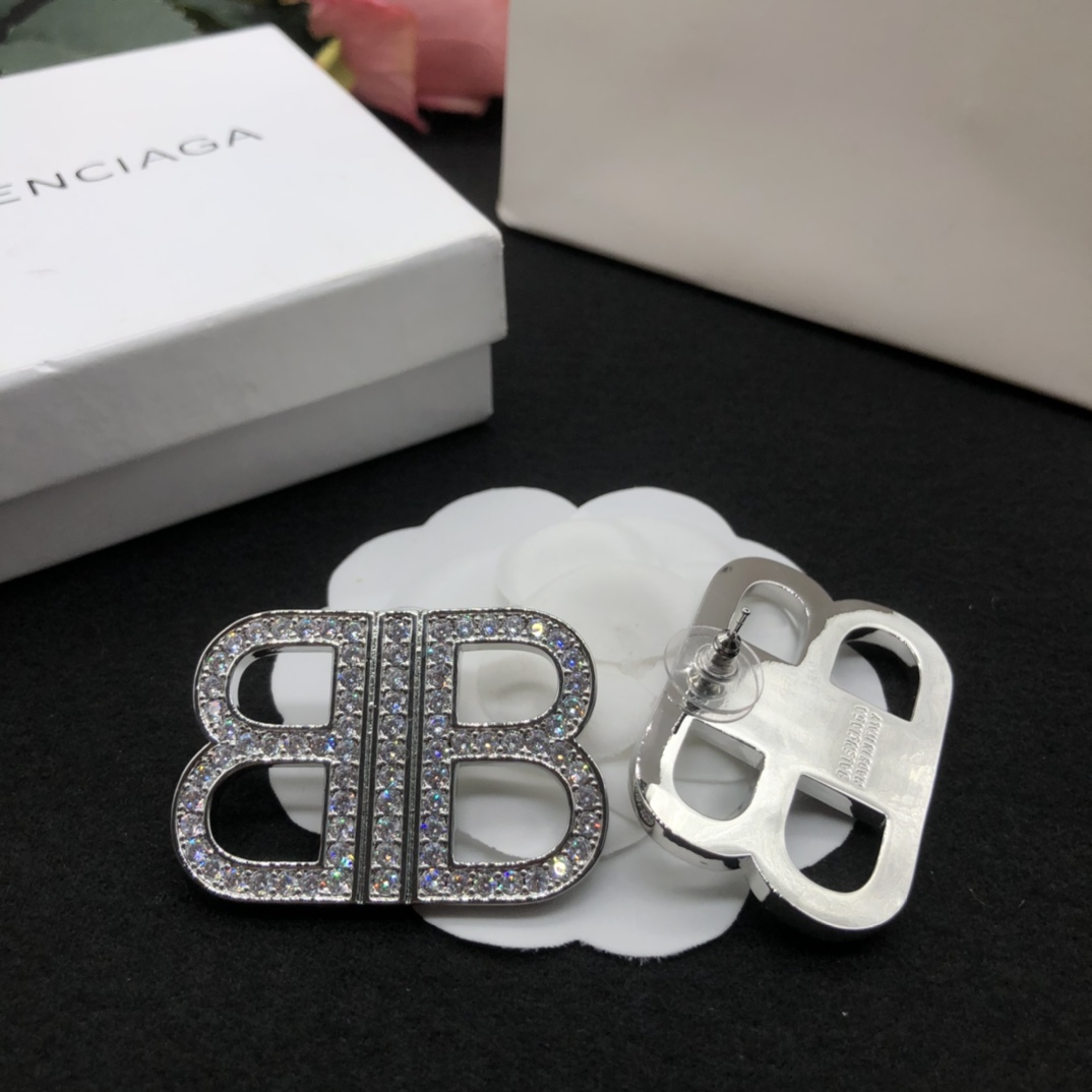 Balenciaga BB Earrings - FashionPlug
