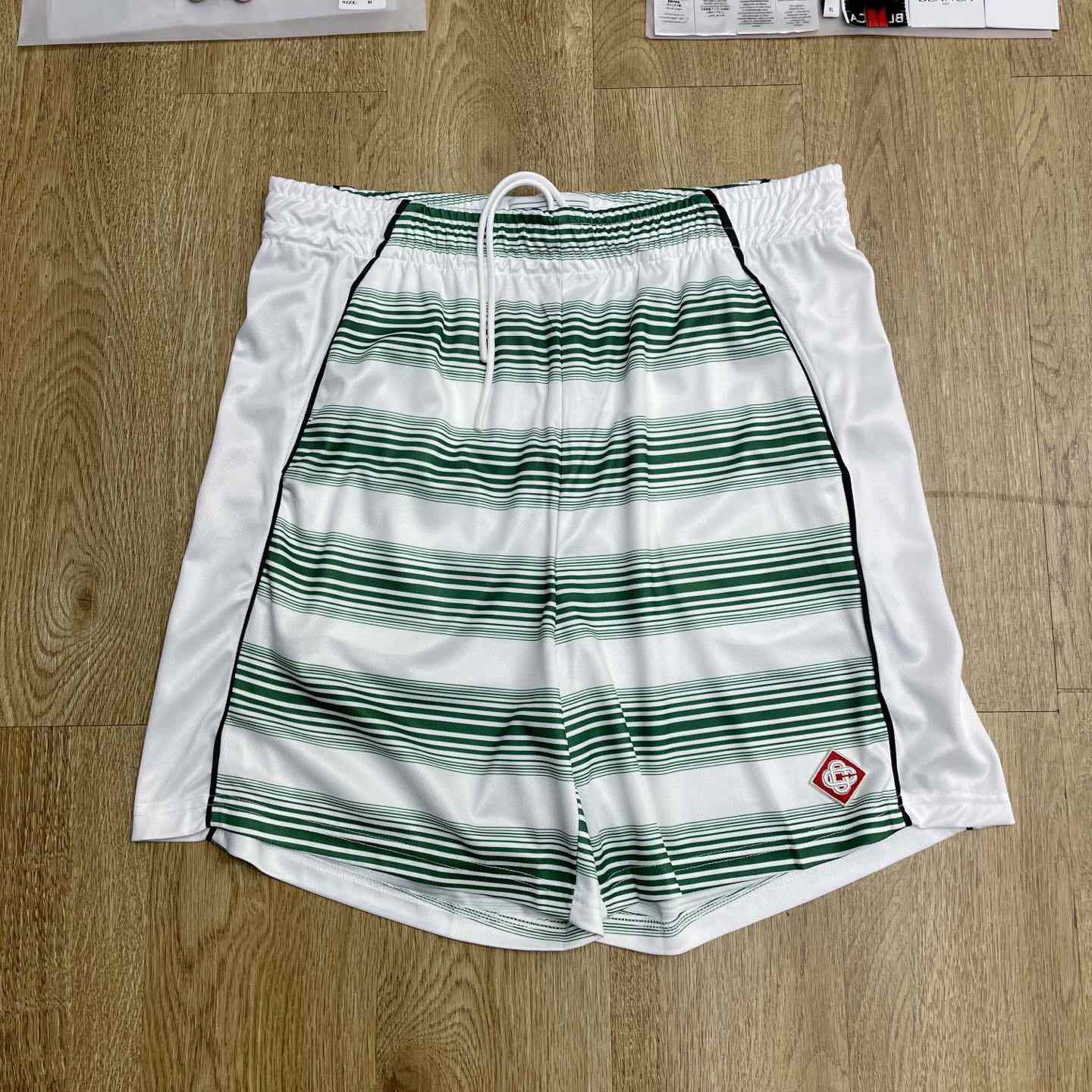 Casablanca Gradient Stripe Sweatshorts   C1011 - FashionPlug