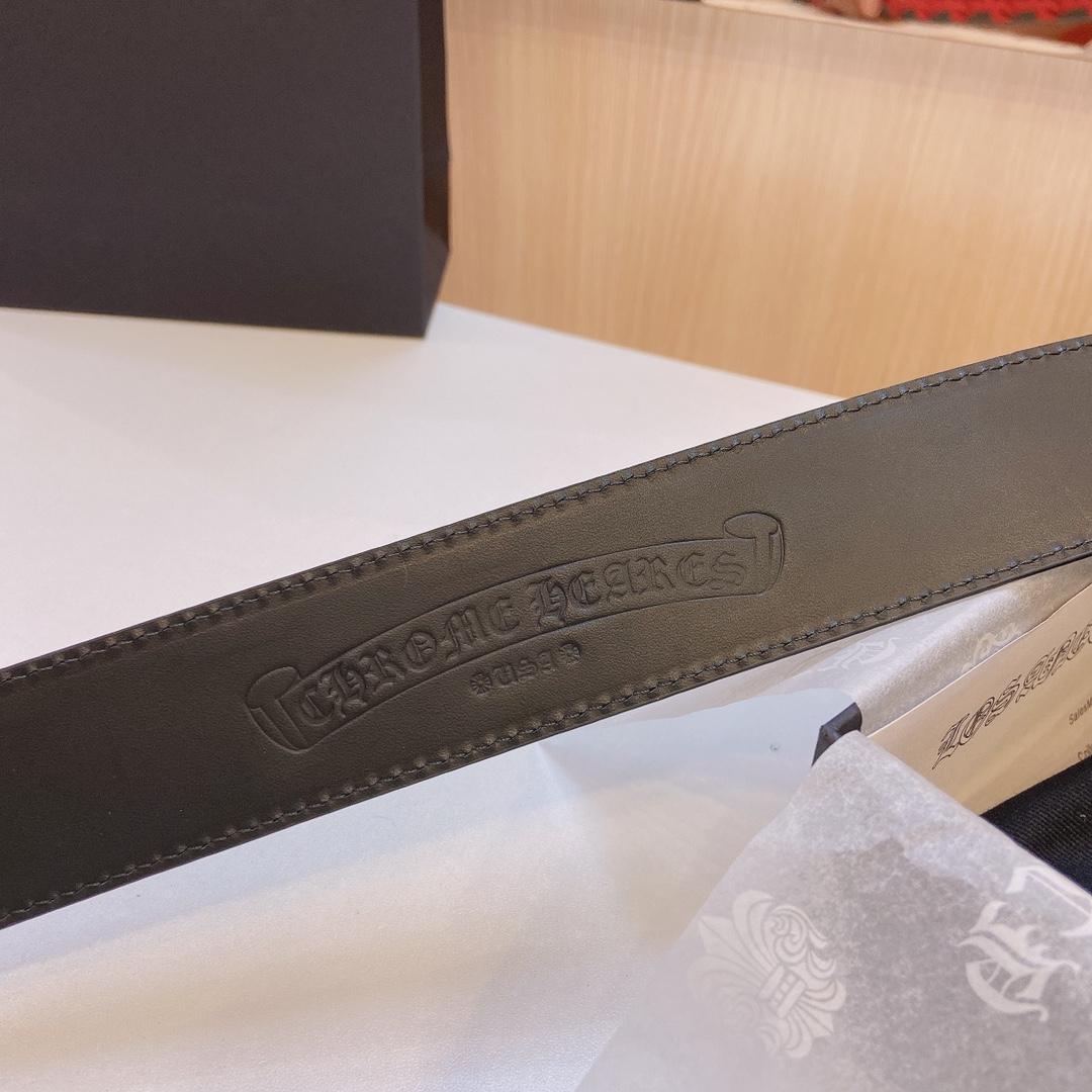 Chrome Hearts Leather Belt    3.8cm - FashionPlug