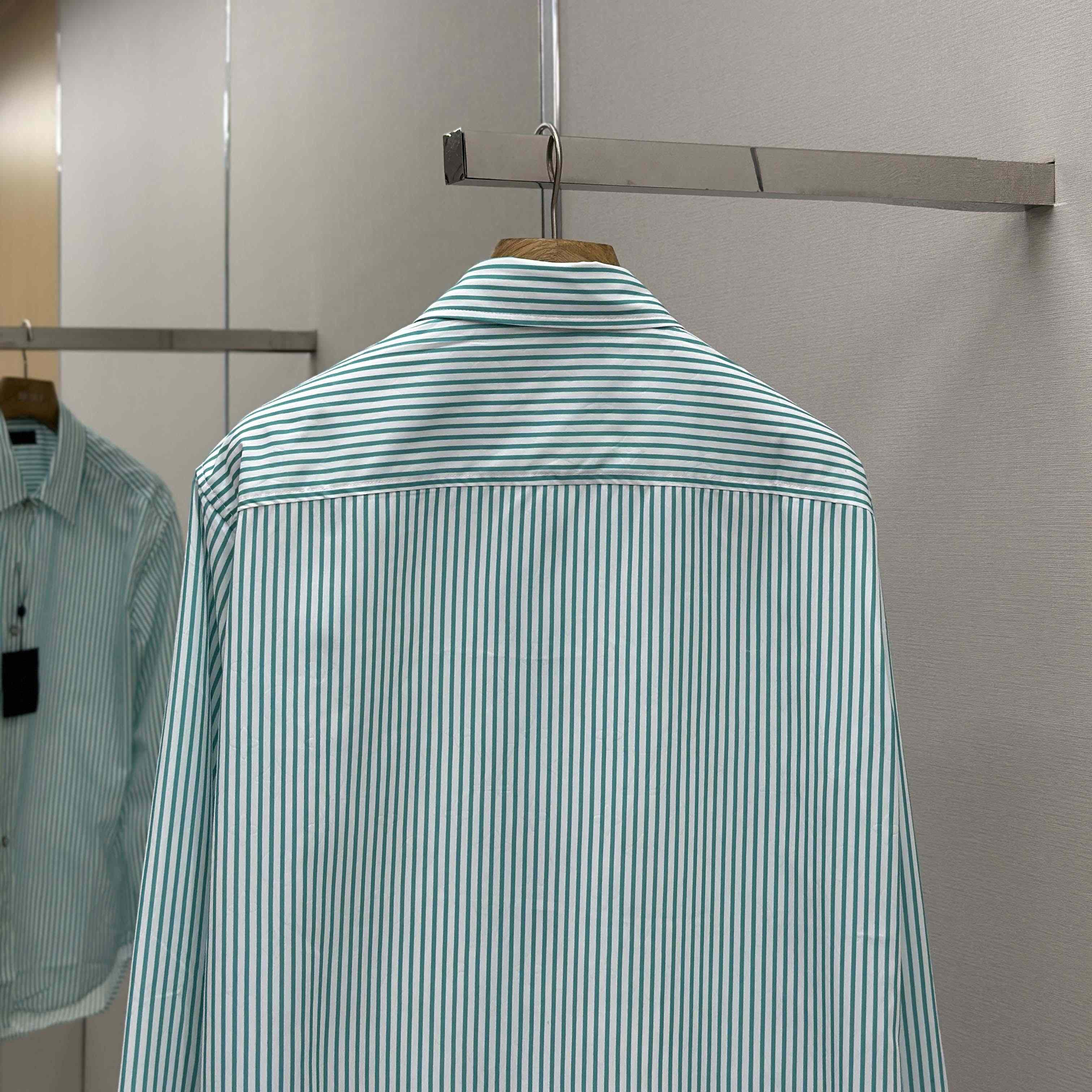 Louis Vuitton Monogram Striped Shirt   1AHVXI - FashionPlug