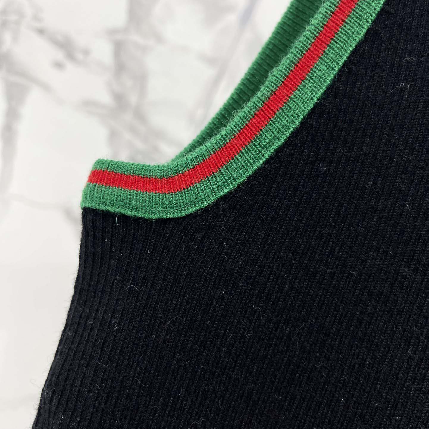 Gucci Cotton Rib Tank Top With Web - FashionPlug