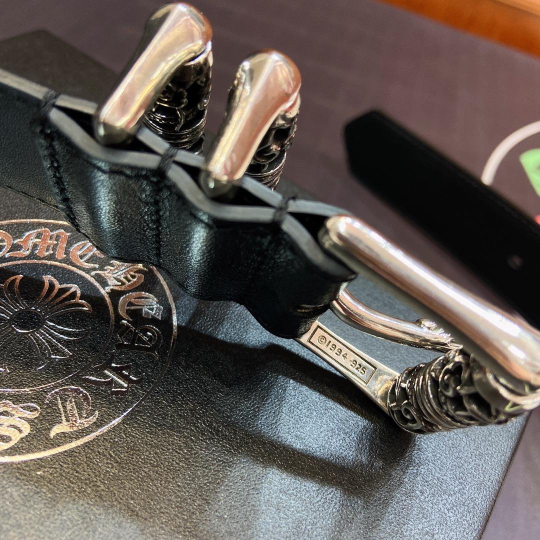 Chrome Hearts Leather Belt    3.8cm - FashionPlug