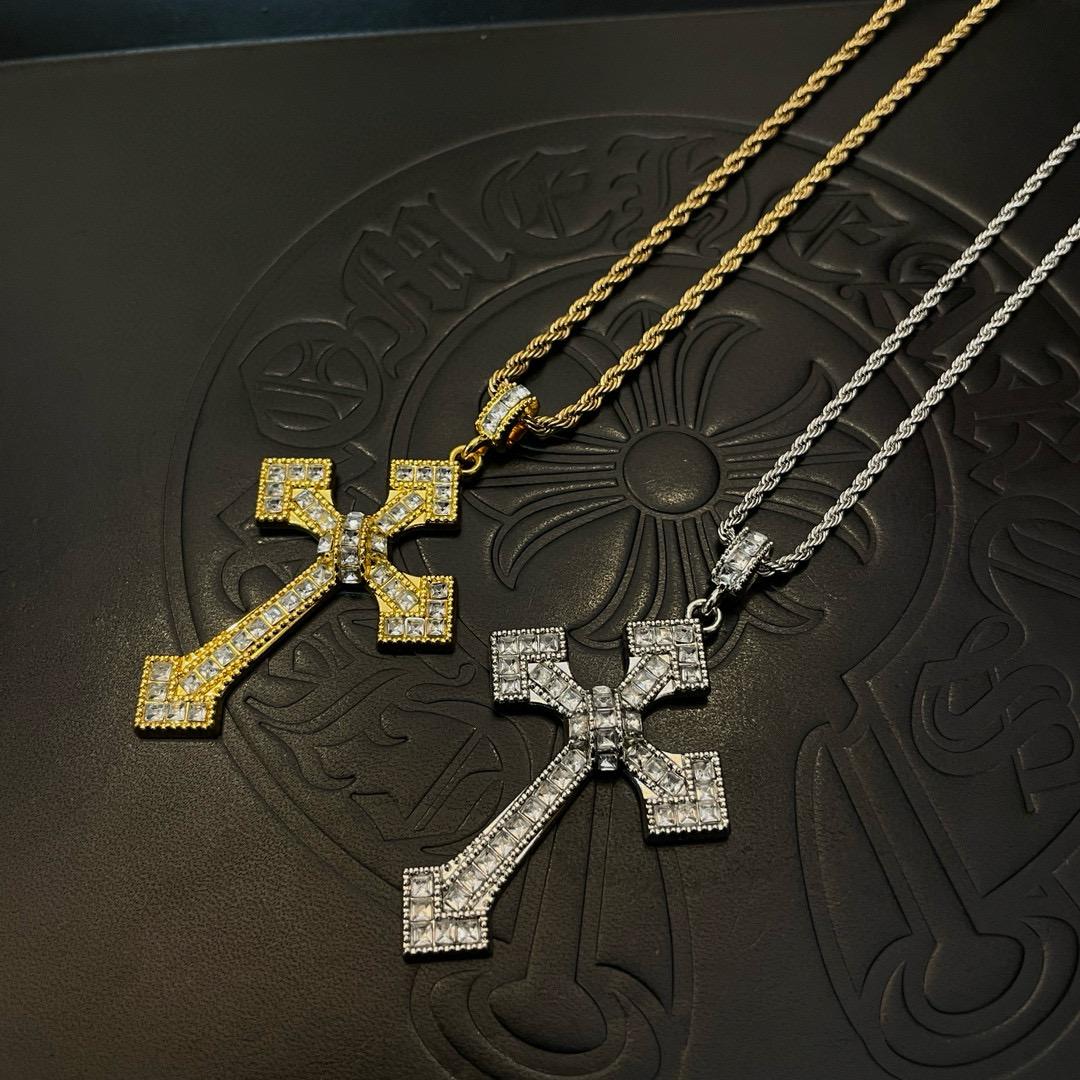 Chrome Heart Necklace   - FashionPlug