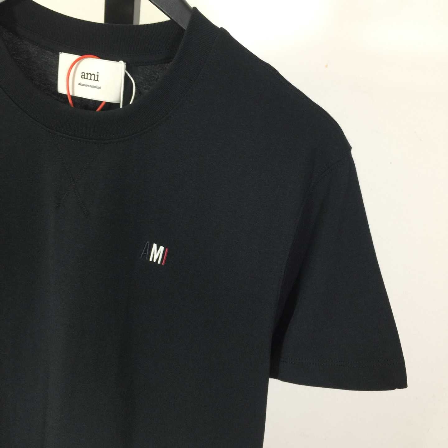 AMI Paris Bleu Blanc Rouge Ami T-Shirt - FashionPlug