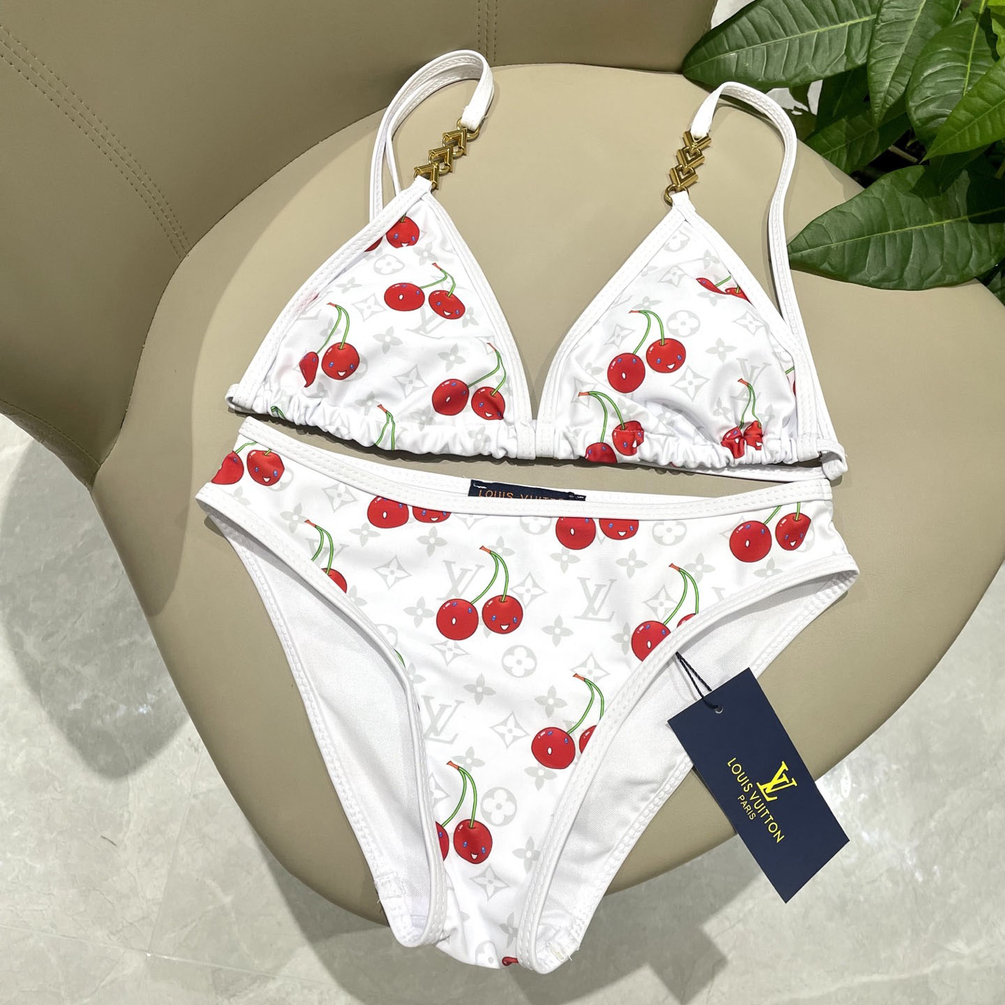 Louis Vuitton LV x TM Cherry Bikini Top    1AHIAY - FashionPlug