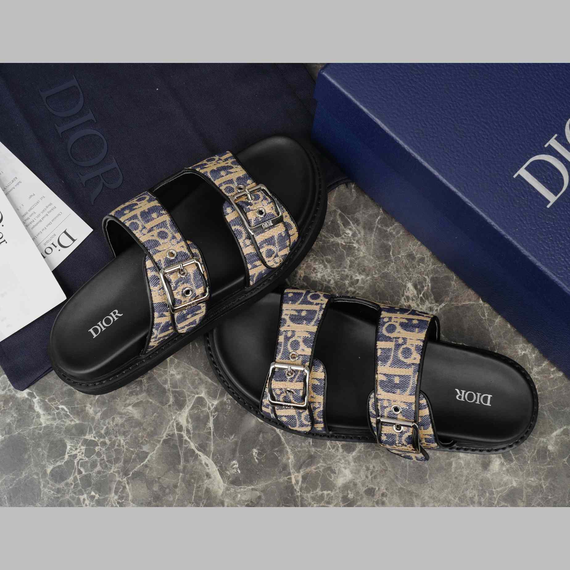 Dior Aqua Sandal   - FashionPlug