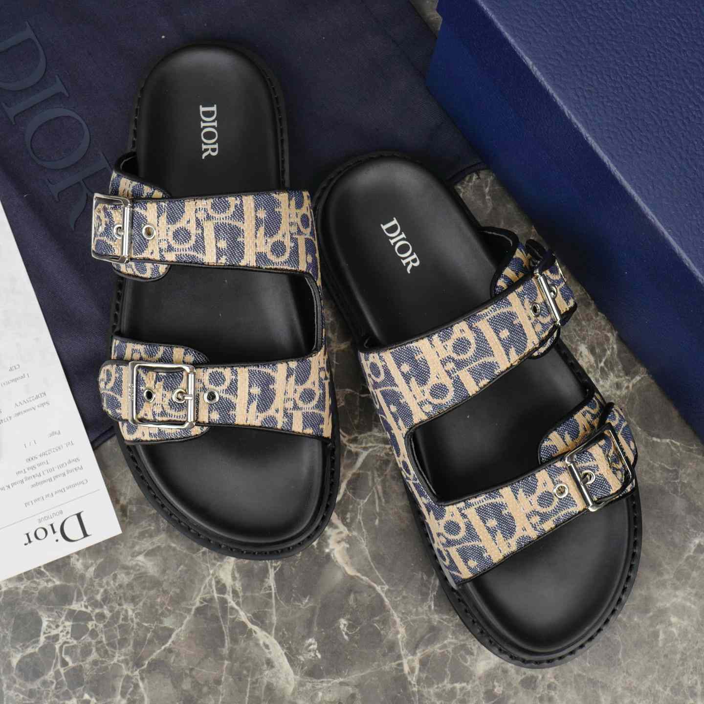 Dior Aqua Sandal   - FashionPlug