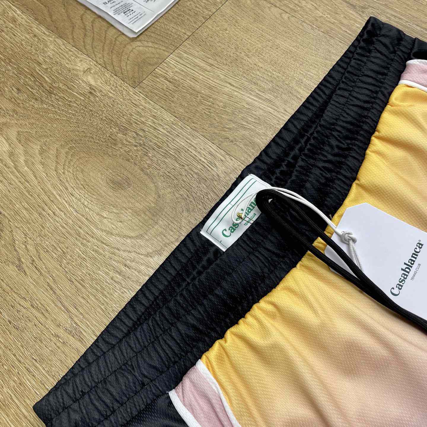 Casablanca Pastel Gradient Football Shorts   C1006 - FashionPlug