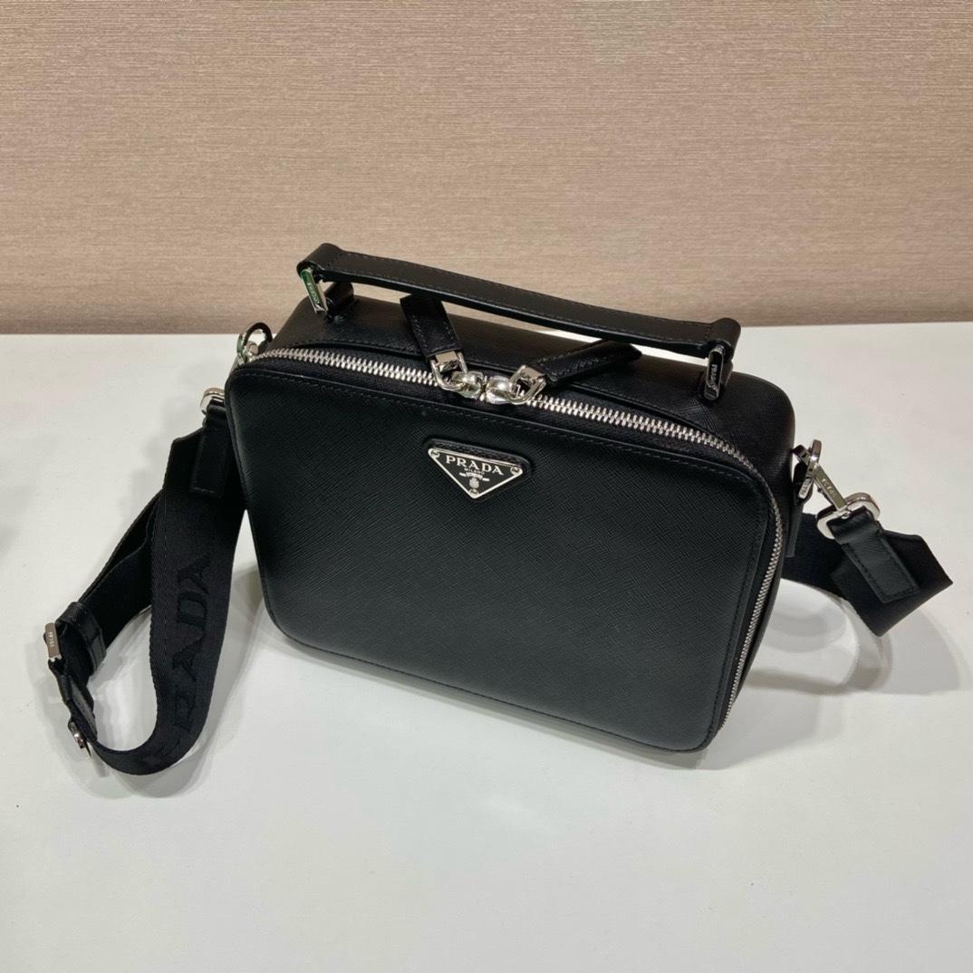 Prada Medium Prada Brique Saffiano Leather Bag - FashionPlug