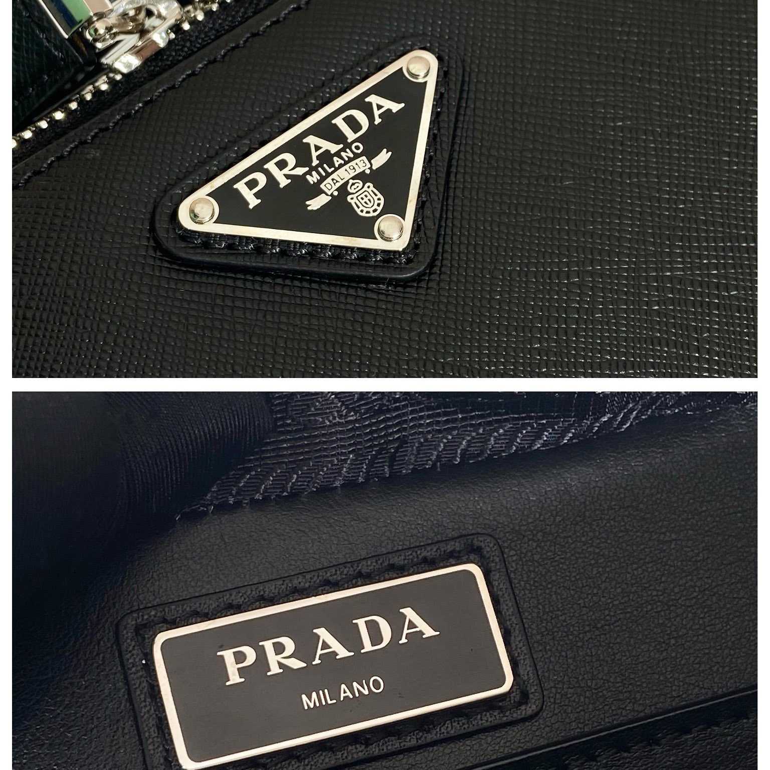 Prada Medium Prada Brique Saffiano Leather Bag - FashionPlug