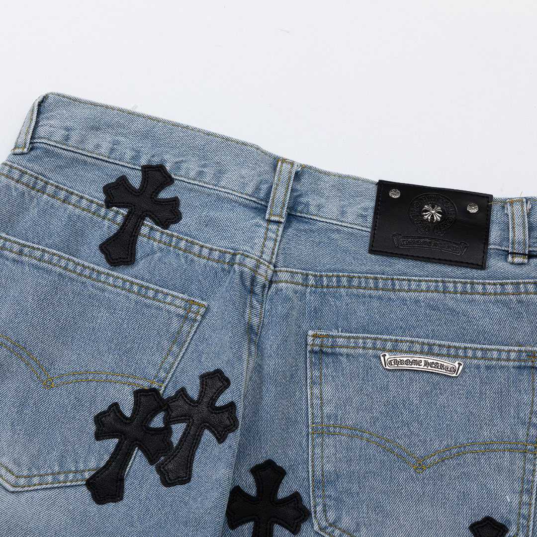 Chrome Hearts Denim Shorts - FashionPlug