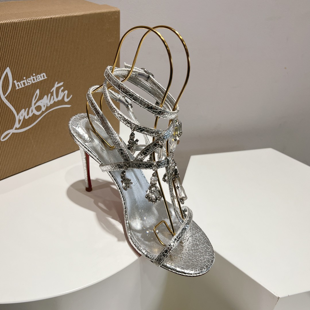Christian Louboutin 110mm Bombina Pampila sandals - FashionPlug
