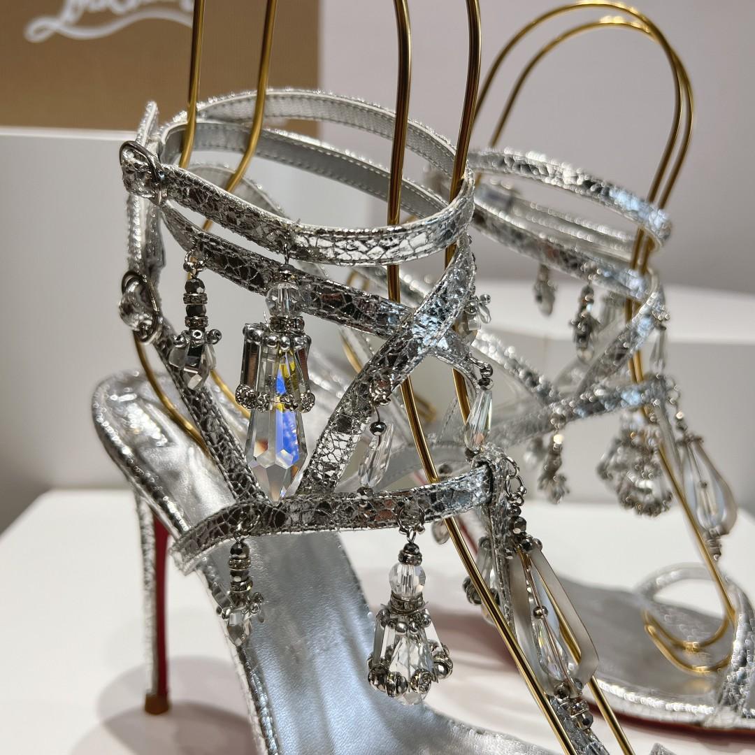 Christian Louboutin 110mm Bombina Pampila sandals - FashionPlug