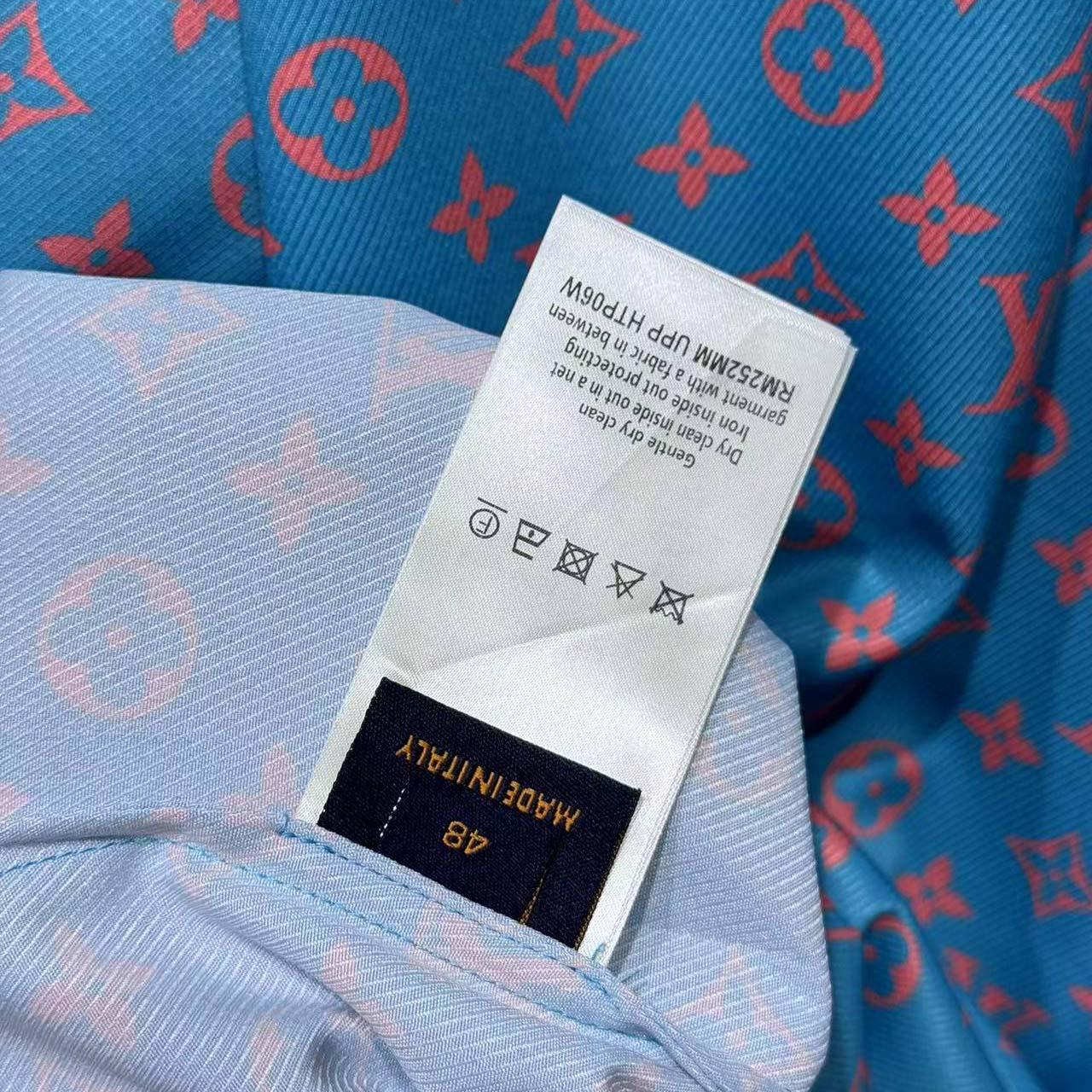 Louis Vuitton Monogram Short-Sleeved Silk Shirt - FashionPlug