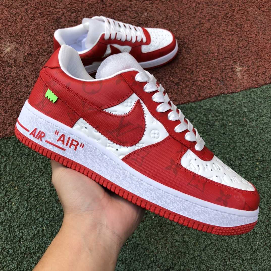 Louis Vuitton x Nike Air Force 1 Low Sneaker    - FashionPlug