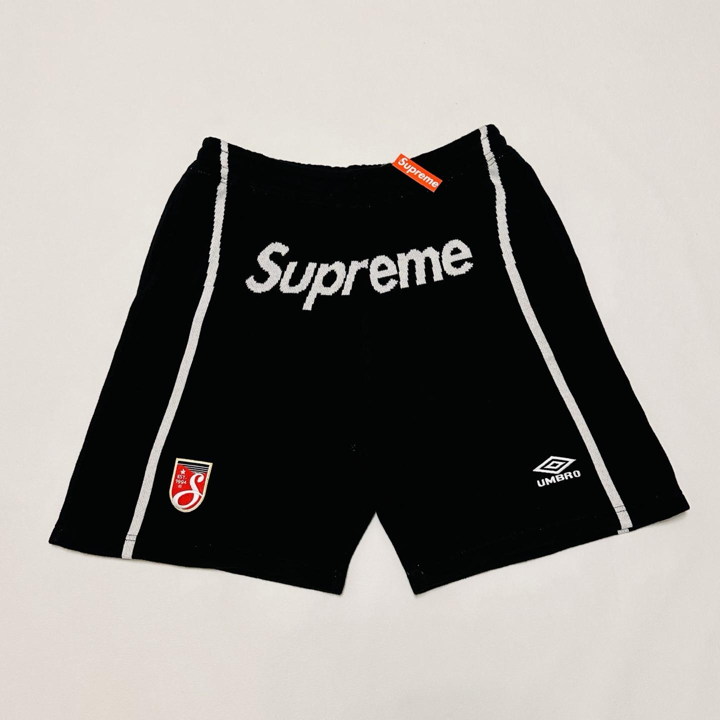 Supreme x Umbro Knit Soccer Short 'Black'  - FashionPlug