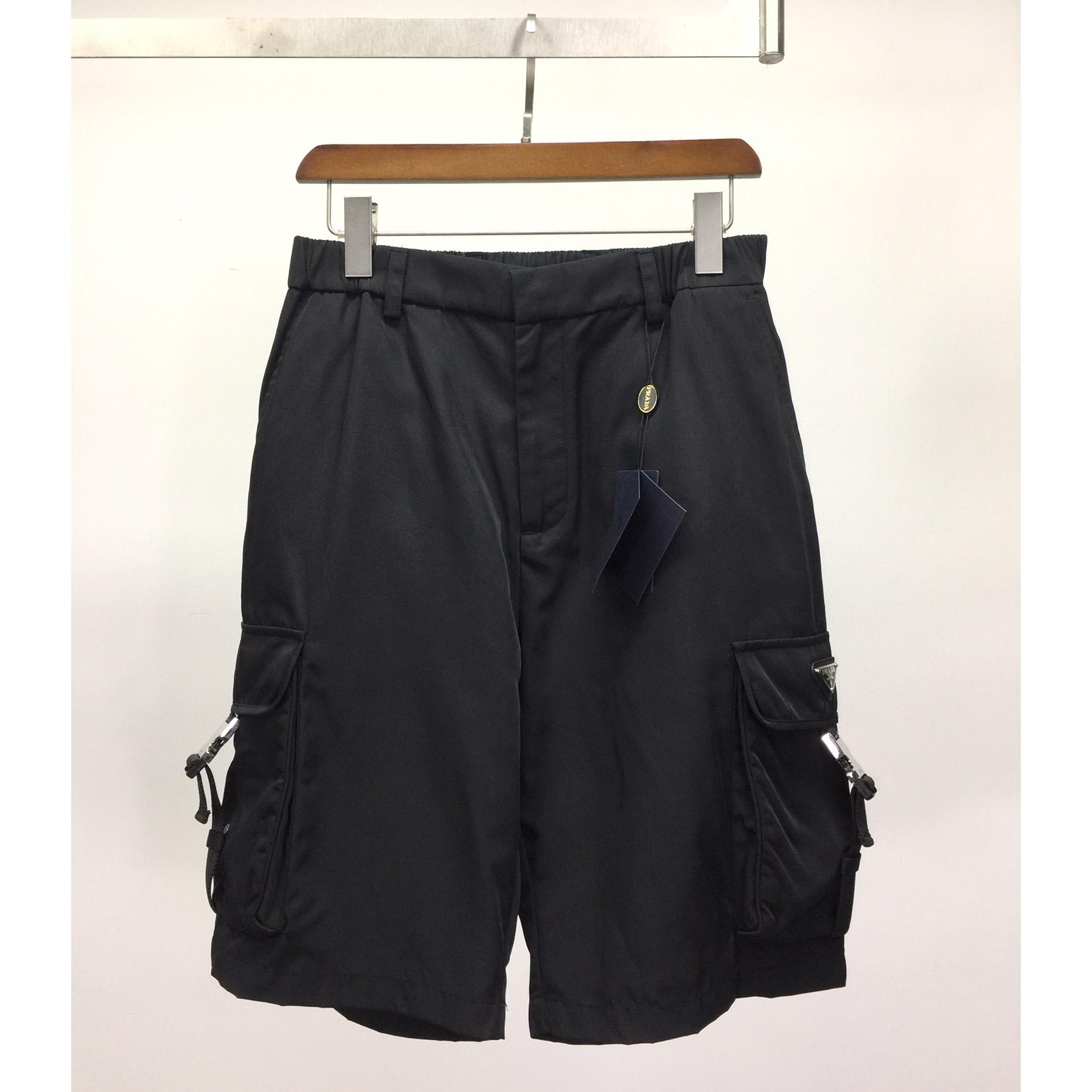 Prada Logo Shorts In Black YF2014  (50% Off Sale) - FashionPlug