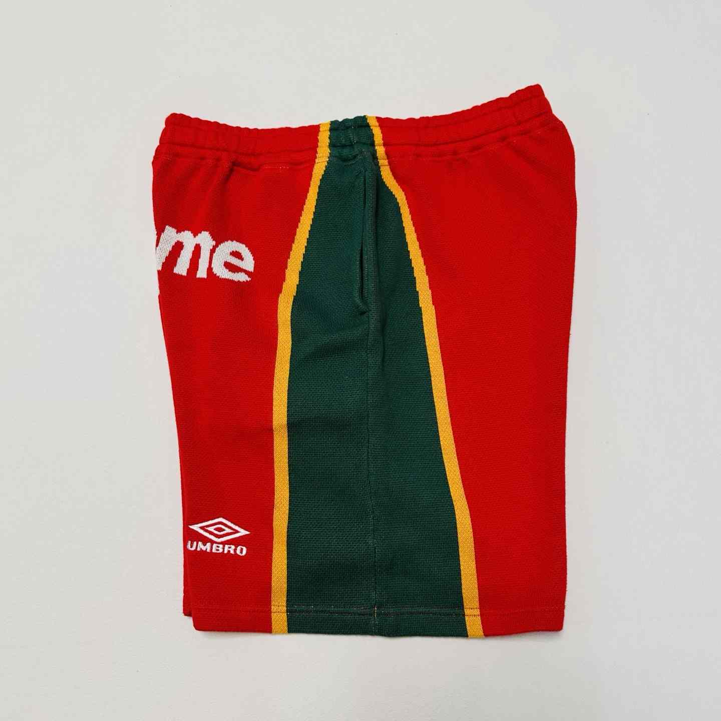 Supreme x Umbro Knit Soccer Short 'Red'  - FashionPlug