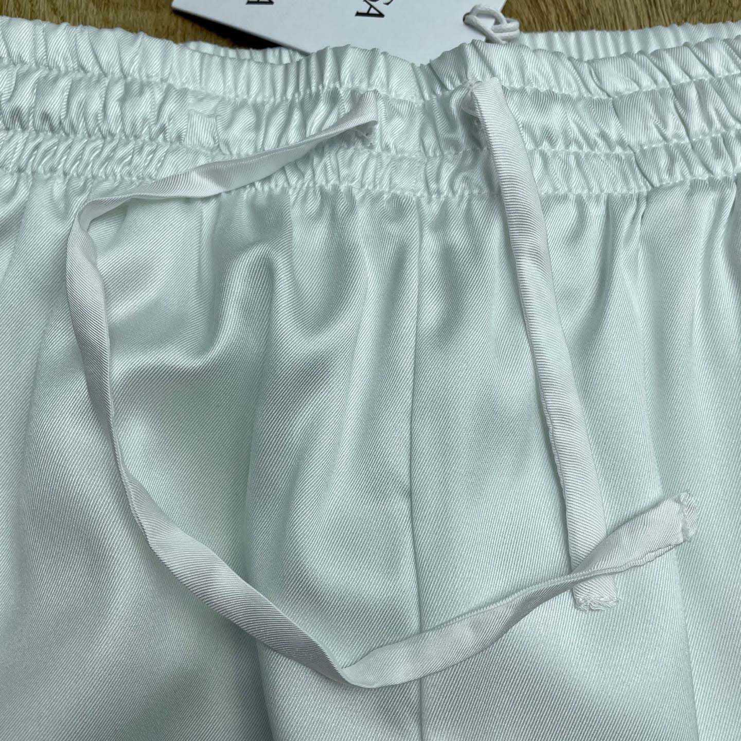 Casablanca White & Blue 'Casa Way' Skate Silk Shorts   CA3538 - FashionPlug