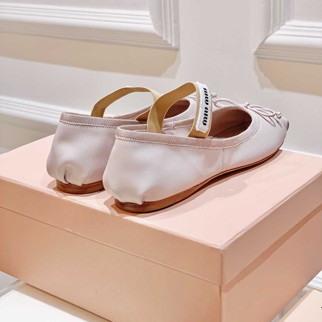 Miu Miu Satin Bow Ballerina Flats(50% Off Sale) xz724 - FashionPlug