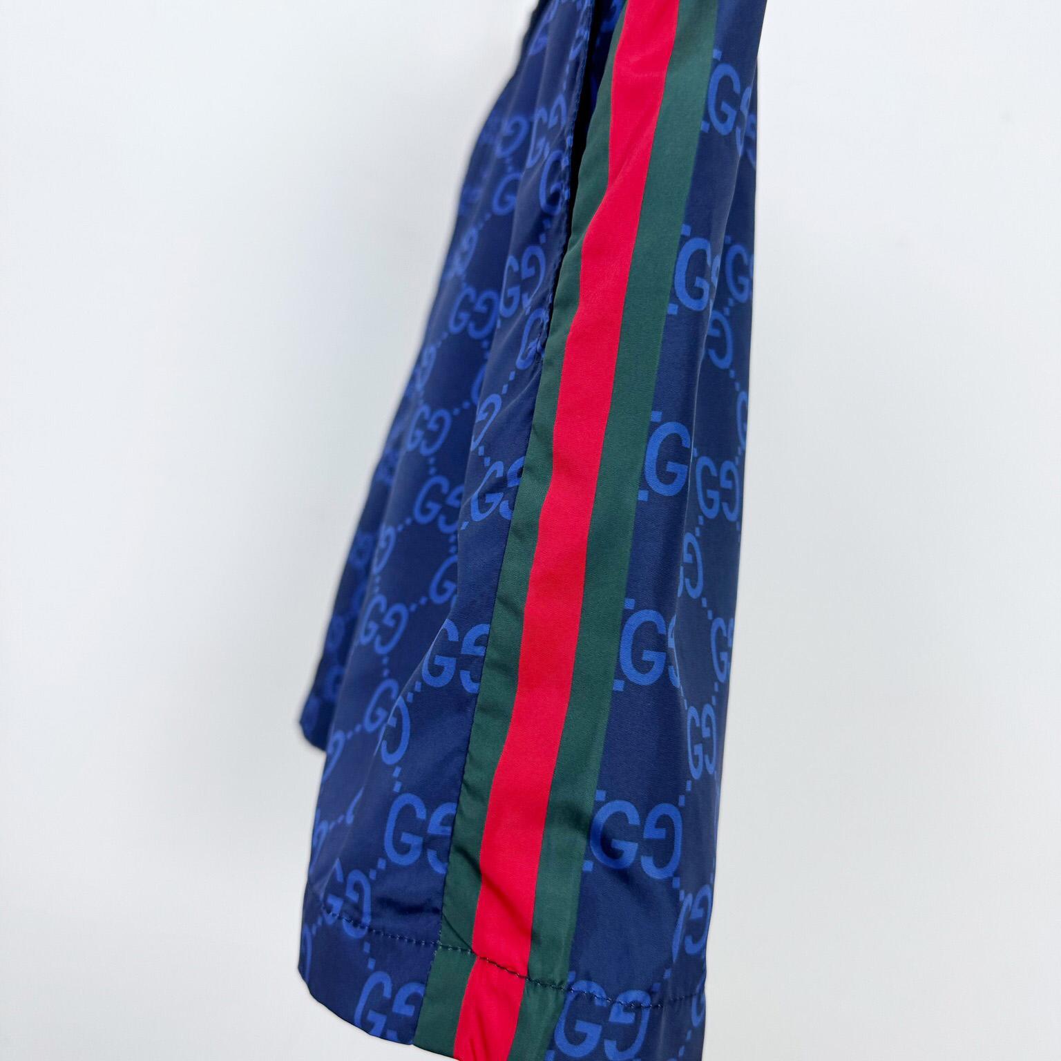 Gucci Printed Poplin Tech Swim Shorts - FashionPlug
