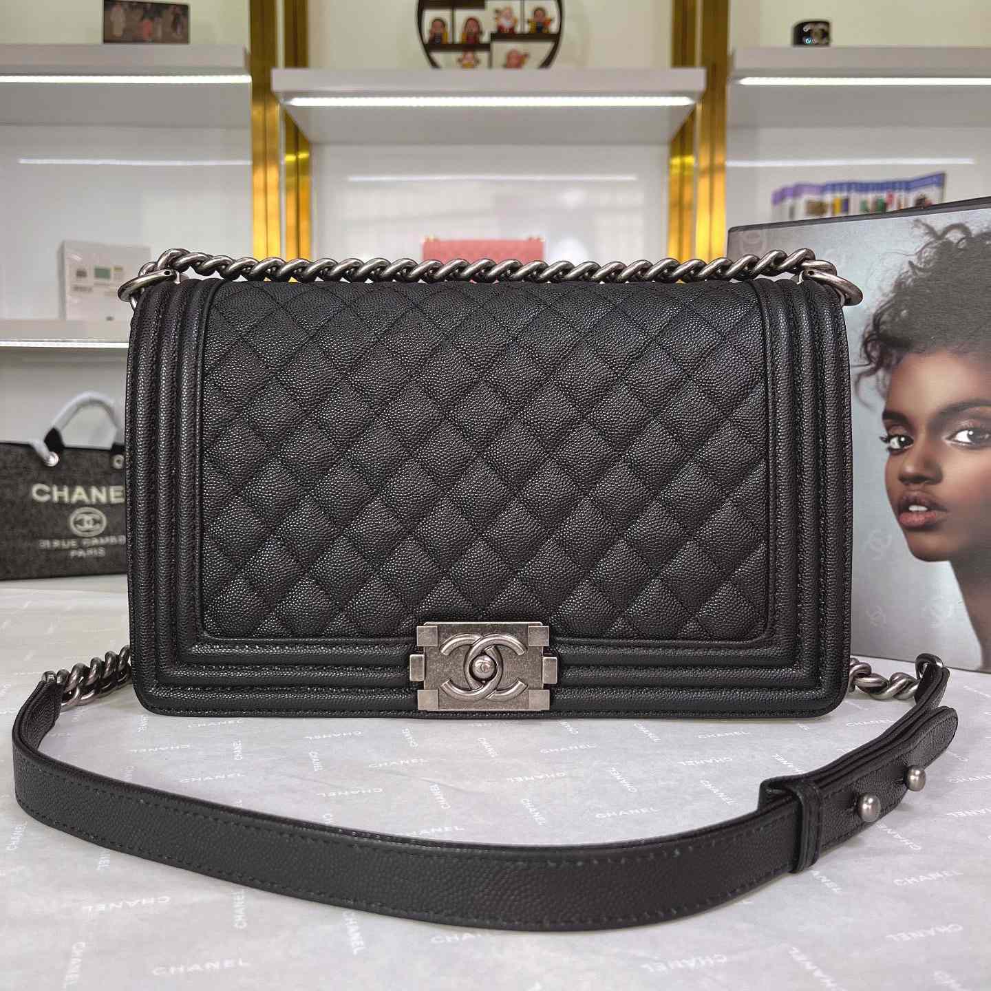 Chanel Boy Handbag  17.5×28×7.5cm   (50% Off Sale)  pb143 - FashionPlug