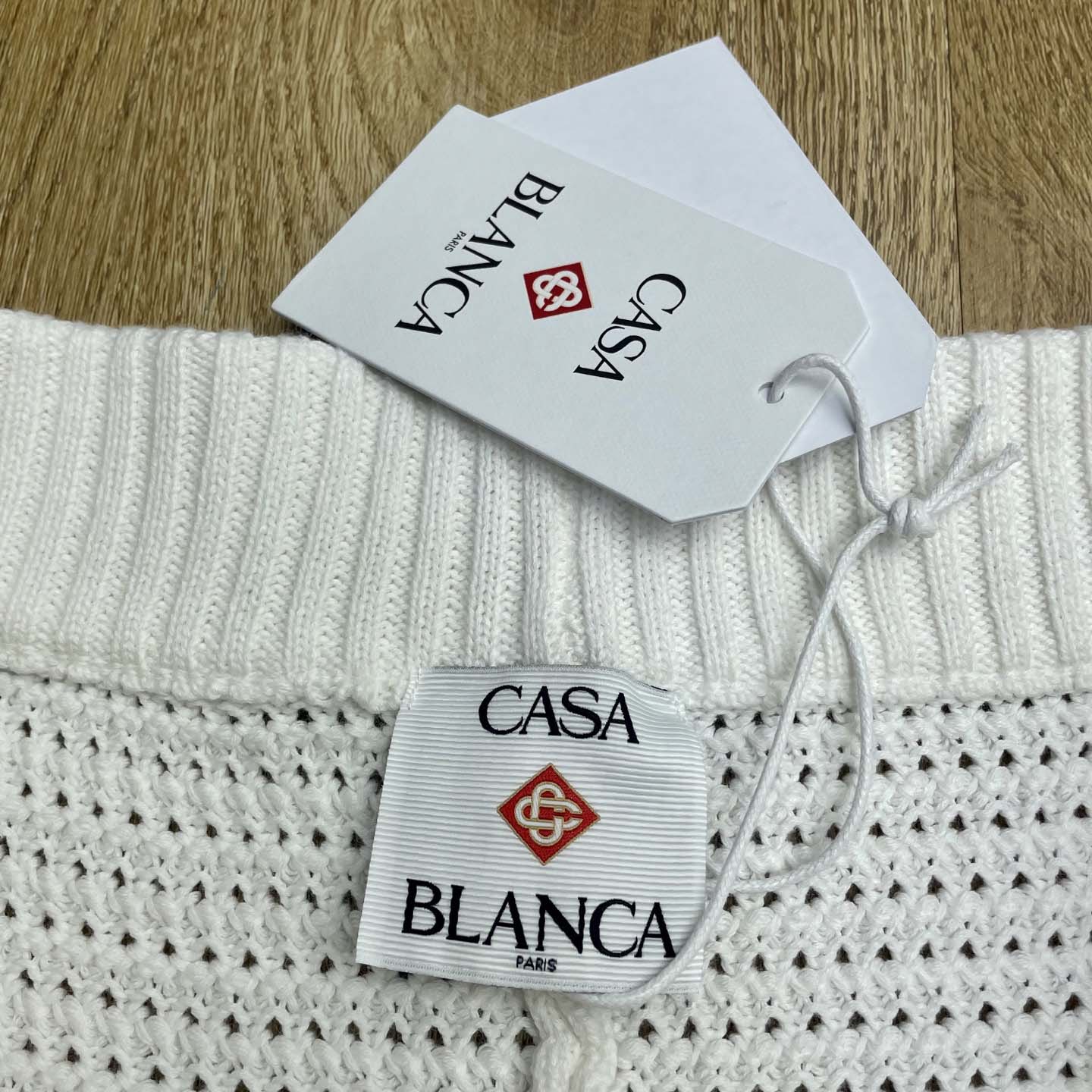 Casablanca Wavy Knit Cotton Shorts     Z6010 - FashionPlug