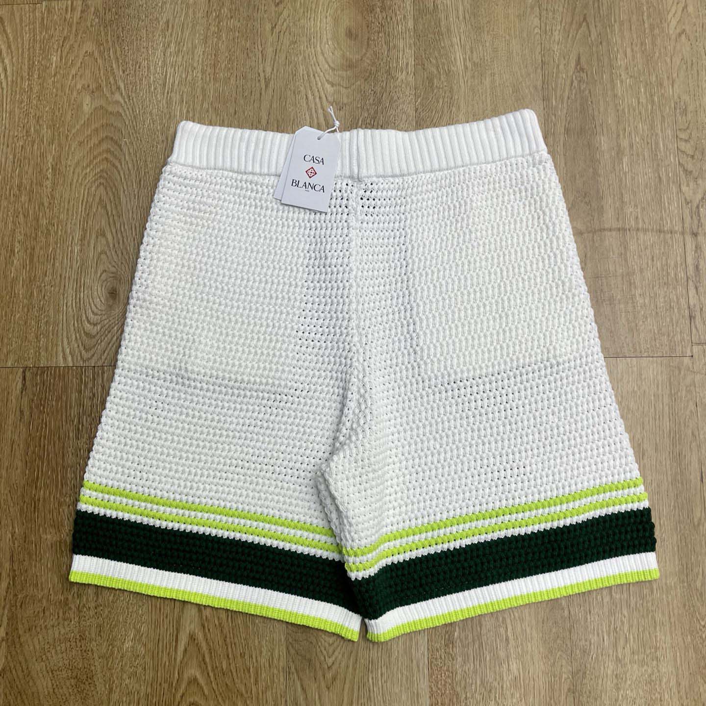 Casablanca Wavy Knit Cotton Shorts     Z6010 - FashionPlug