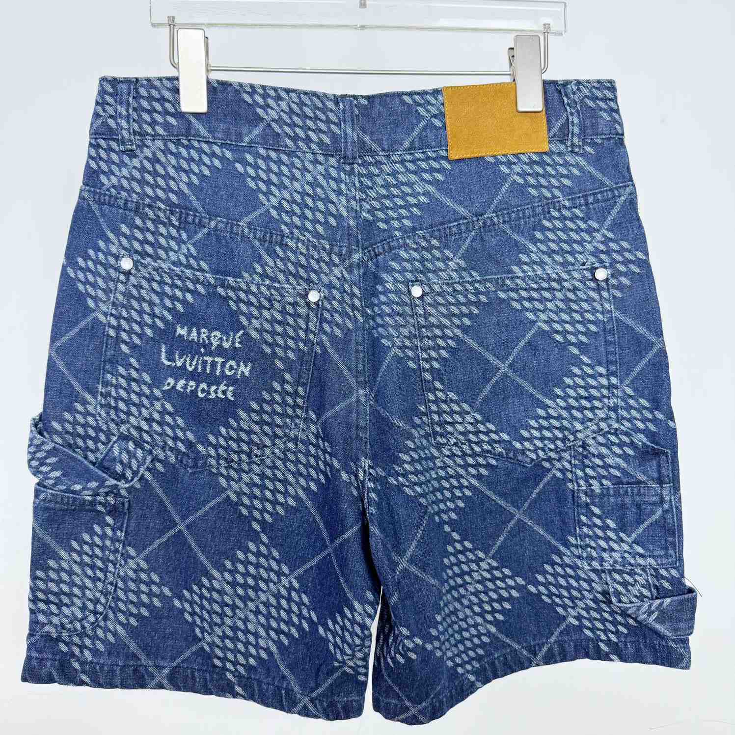 Louis Vuitton Denim Carpenter Shorts    1AGIWB - FashionPlug
