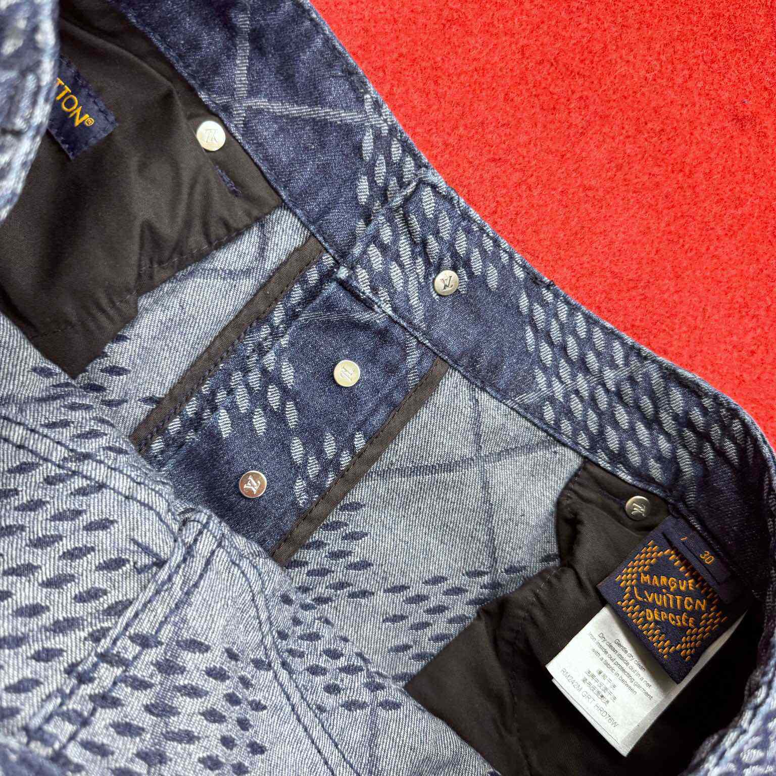 Louis Vuitton Denim Carpenter Shorts    1AGIWB - FashionPlug