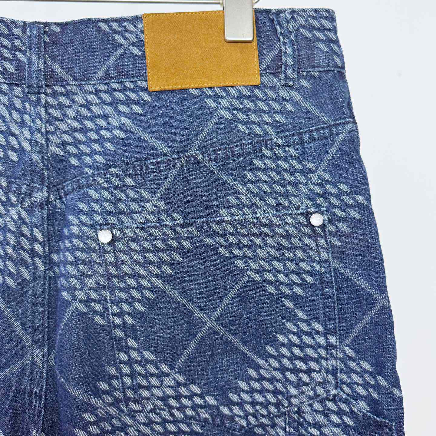 Louis Vuitton Denim Carpenter Shorts    1AGIWB - FashionPlug