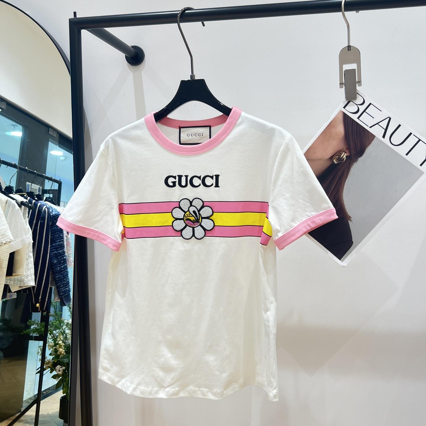 Gucci Cotton Jersey Printed T-shirt yf1213 (50% Off Sale) - FashionPlug