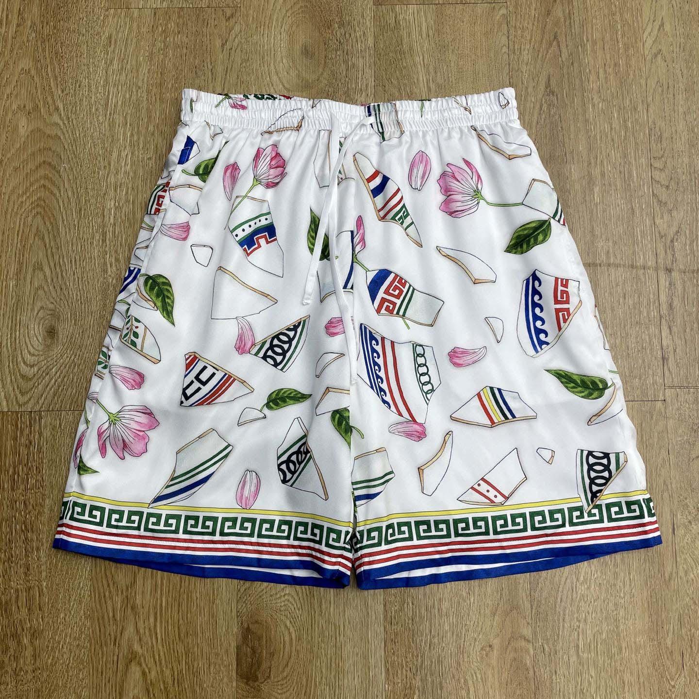 Casablanca Drawstring Shorts   CA3532 - FashionPlug