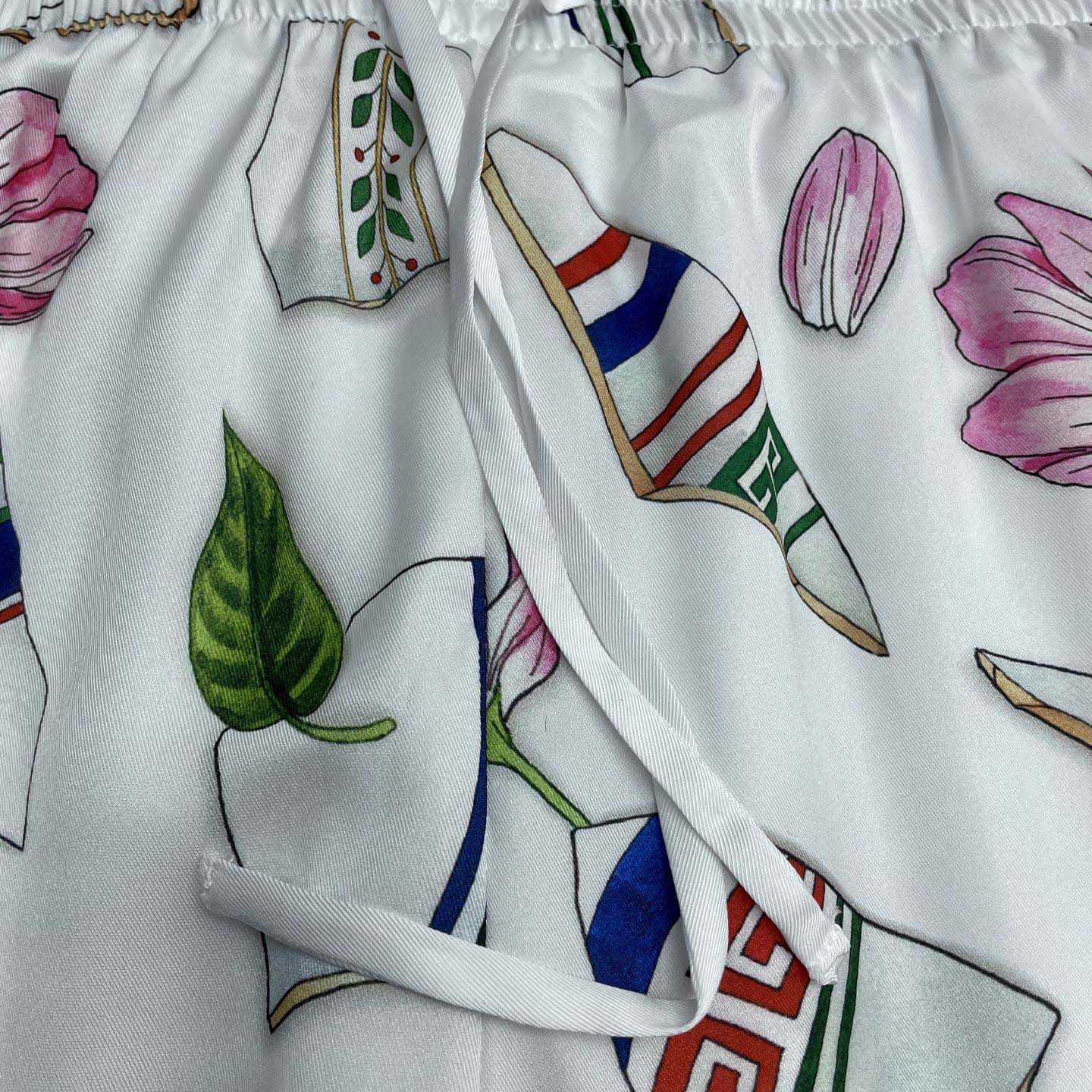 Casablanca Drawstring Shorts   CA3532 - FashionPlug