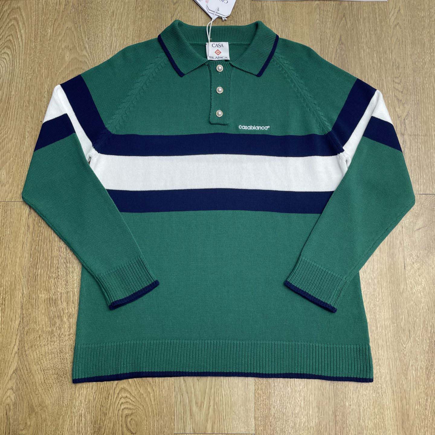 Casablanca Colourblock Polo Shirt    D0088 - FashionPlug
