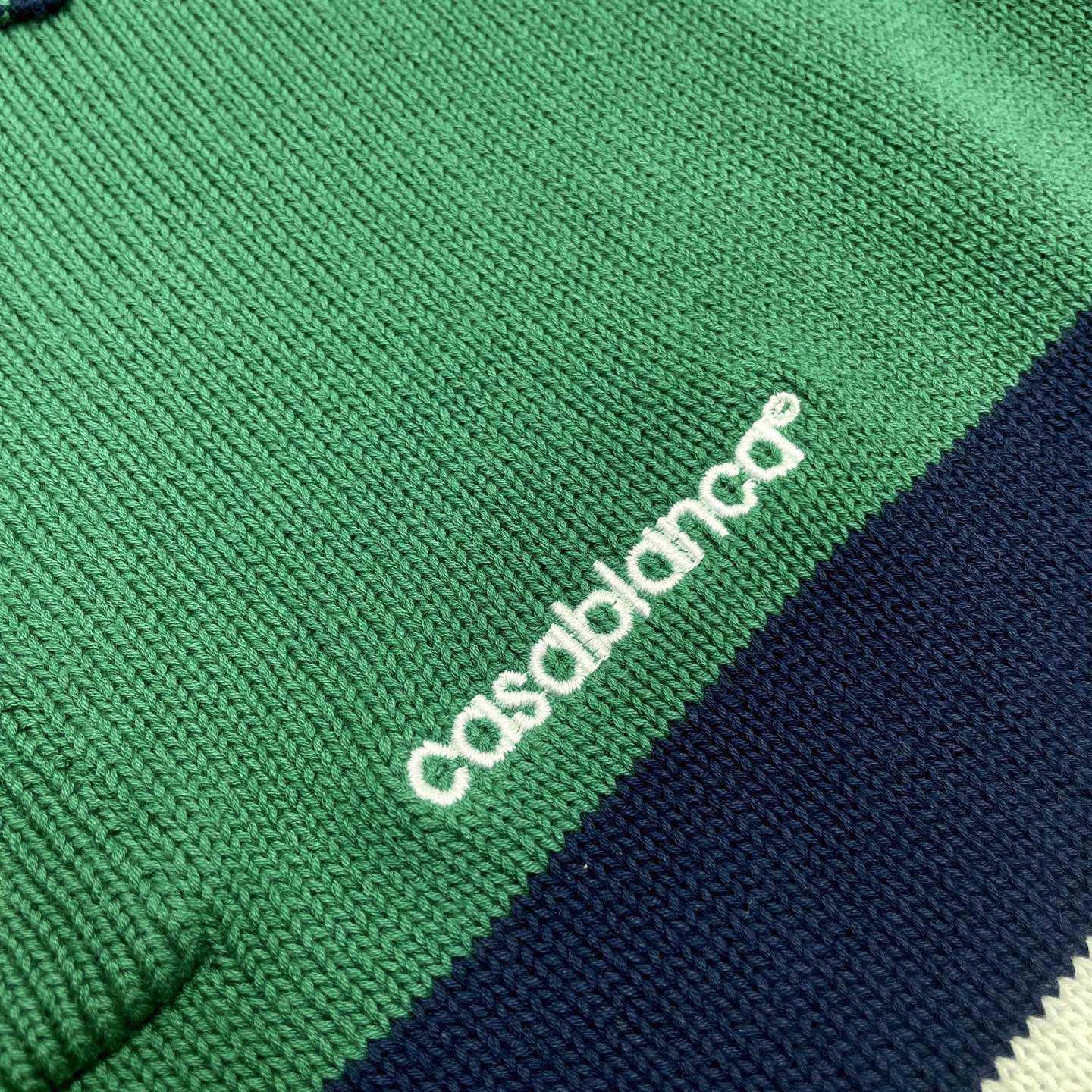 Casablanca Colourblock Polo Shirt    D0088 - FashionPlug