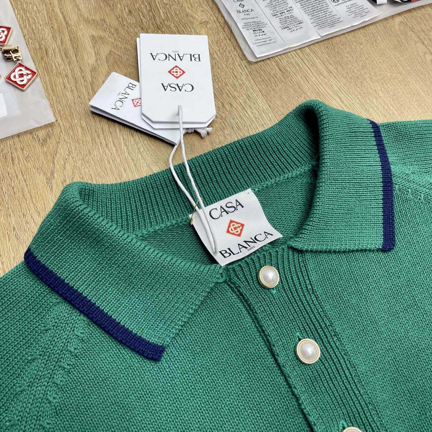 Casablanca Colourblock Polo Shirt    D0088 - FashionPlug