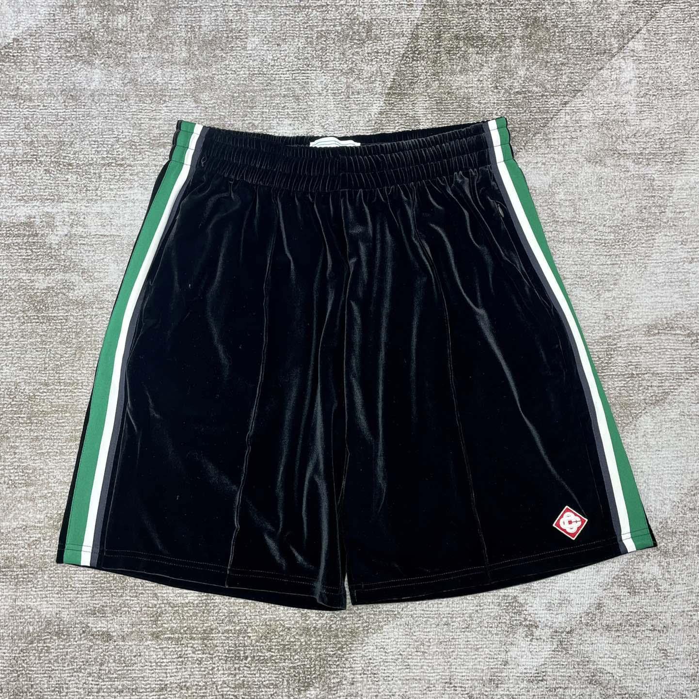 Casablanca Velour Laurel Shorts   c937 - FashionPlug