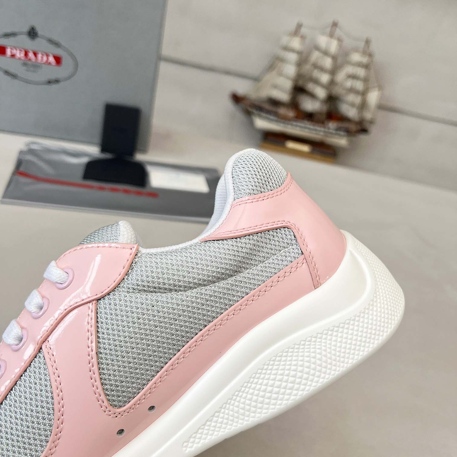 Prada America's Cup Biker Fabric Sneakers - FashionPlug