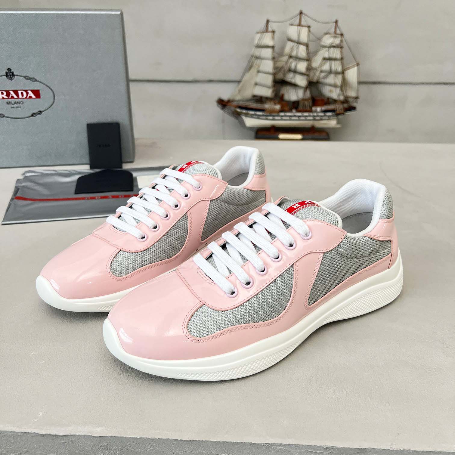 Prada America's Cup Biker Fabric Sneakers - FashionPlug