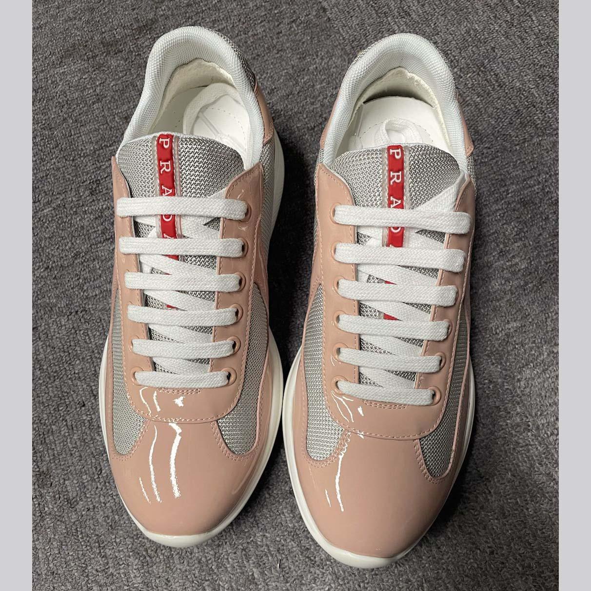 Prada America's Cup Biker Fabric Sneakers - FashionPlug