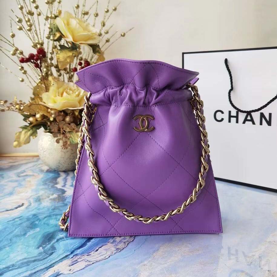 Chanel  CC Purple Shoulder Bag (50% Off Sale)  pb91 - FashionPlug