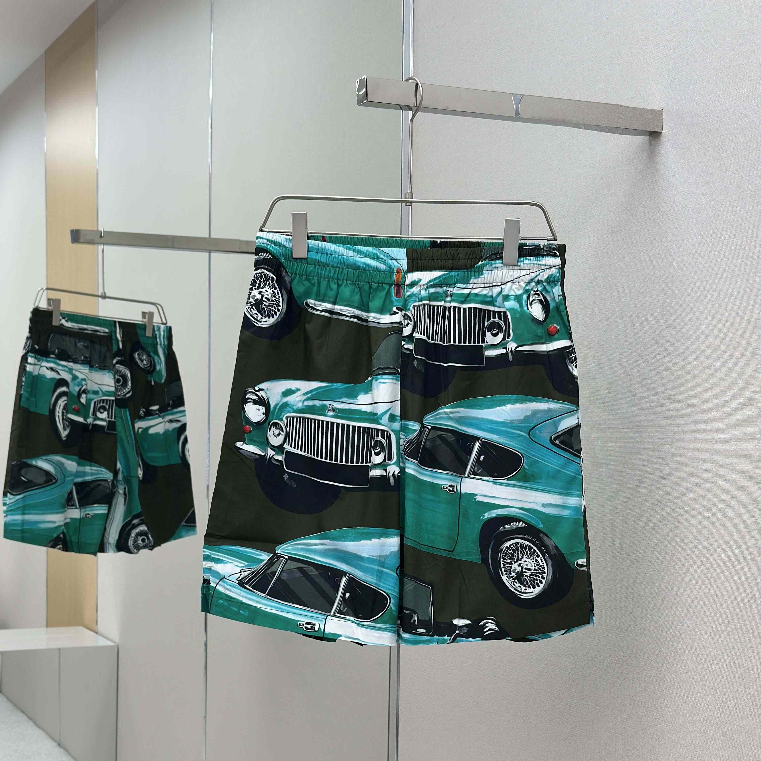 Burberry Car Cotton Poplin Shorts - FashionPlug