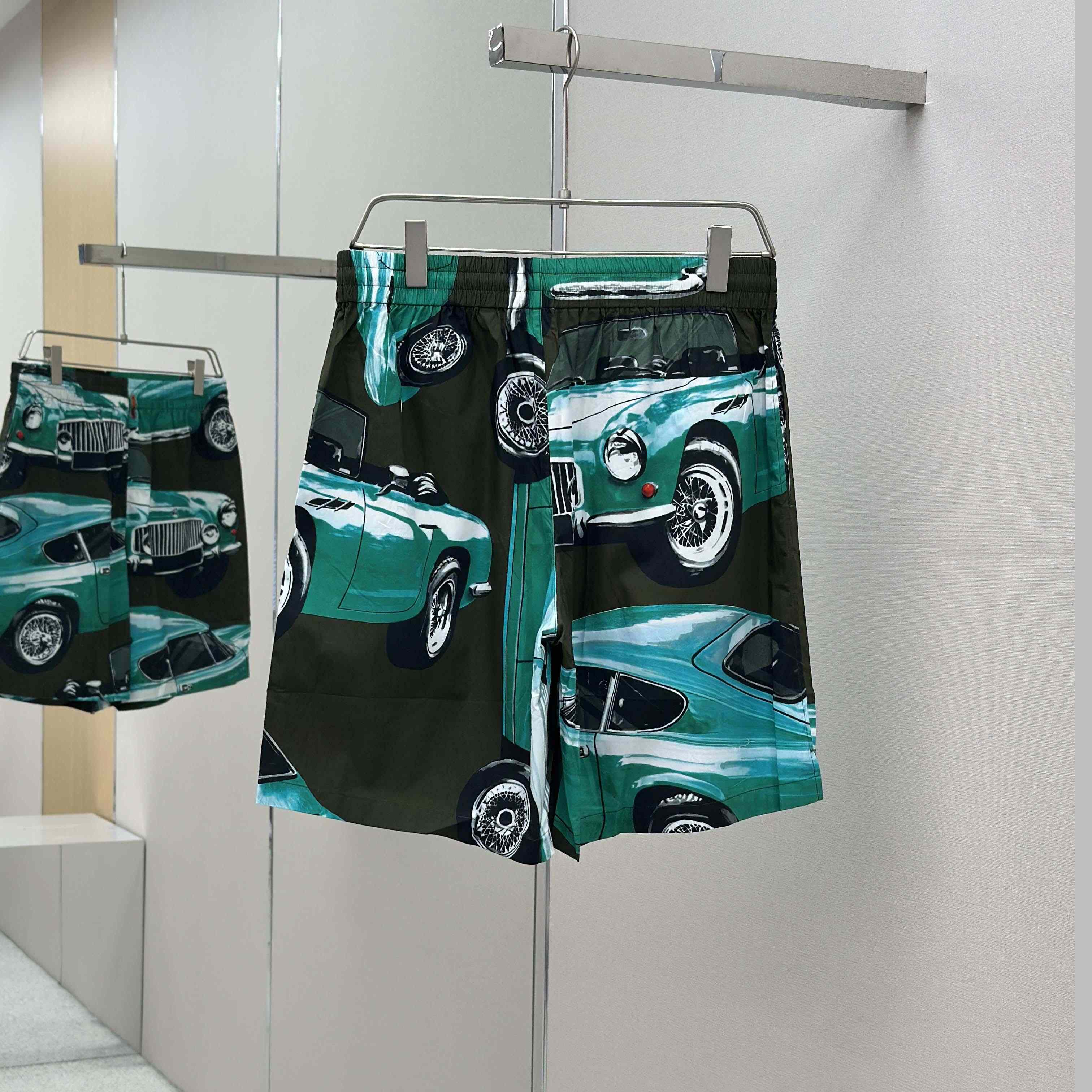 Burberry Car Cotton Poplin Shorts - FashionPlug