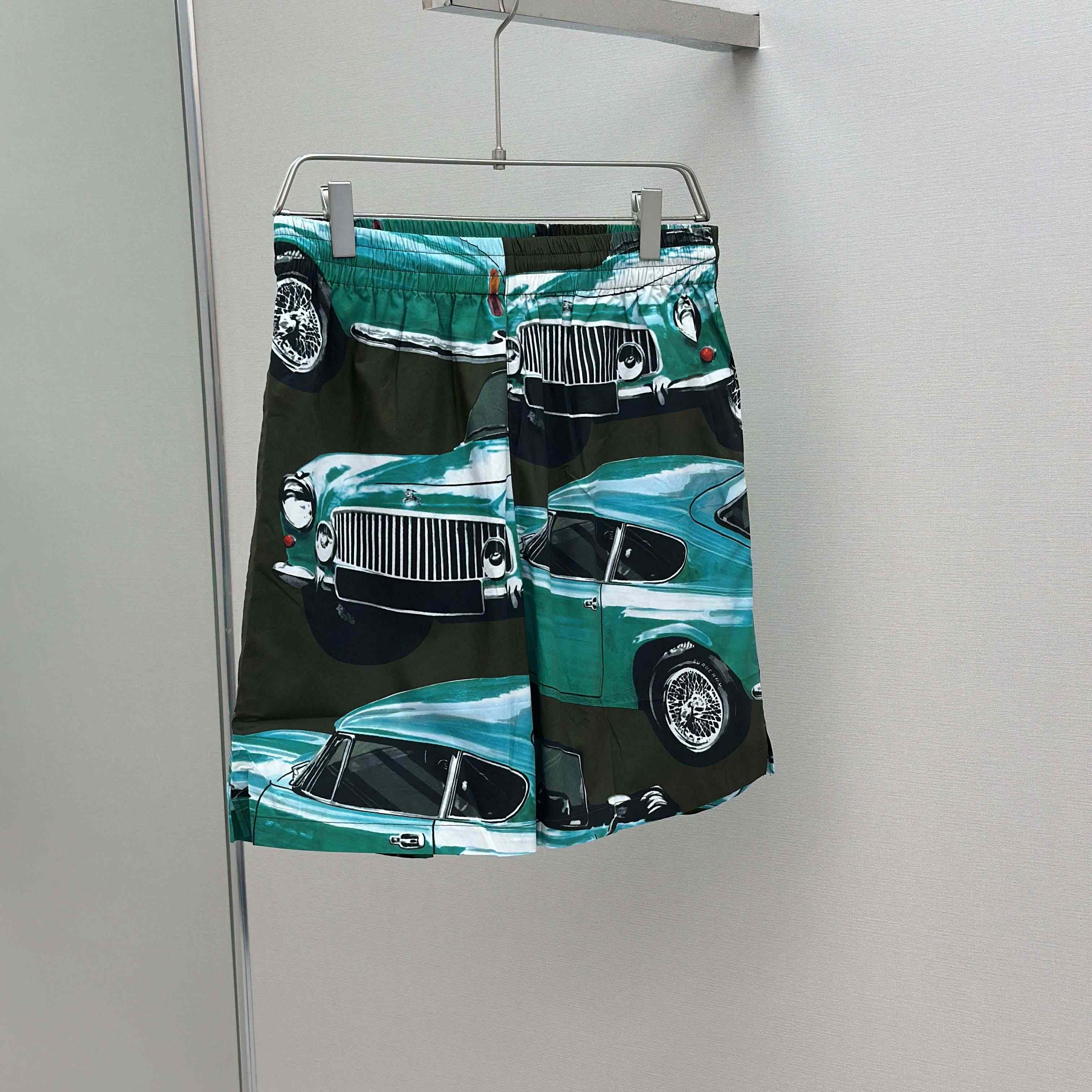 Burberry Car Cotton Poplin Shorts - FashionPlug