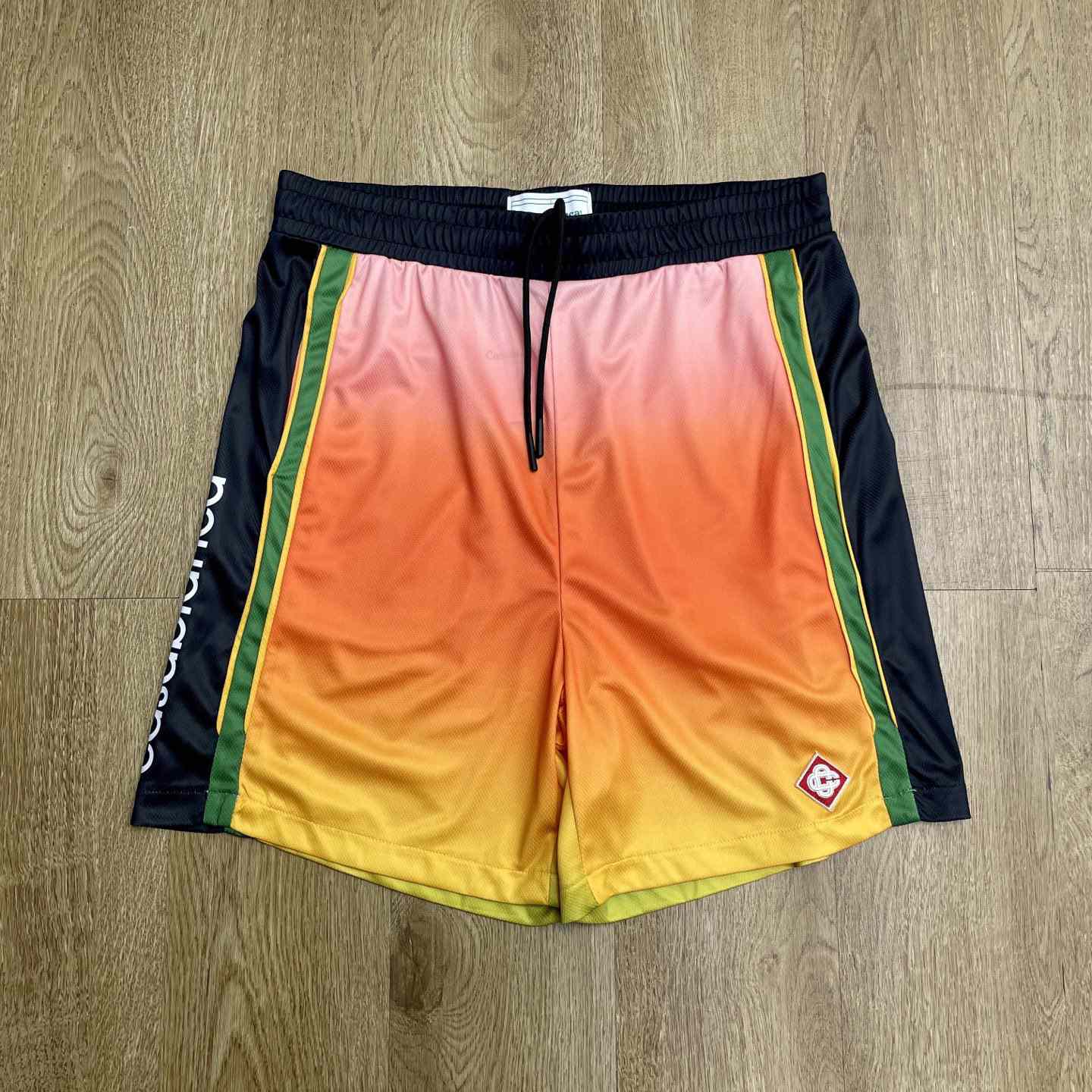 Casablanca Pastel Gradient Football Shorts   C1009 - FashionPlug