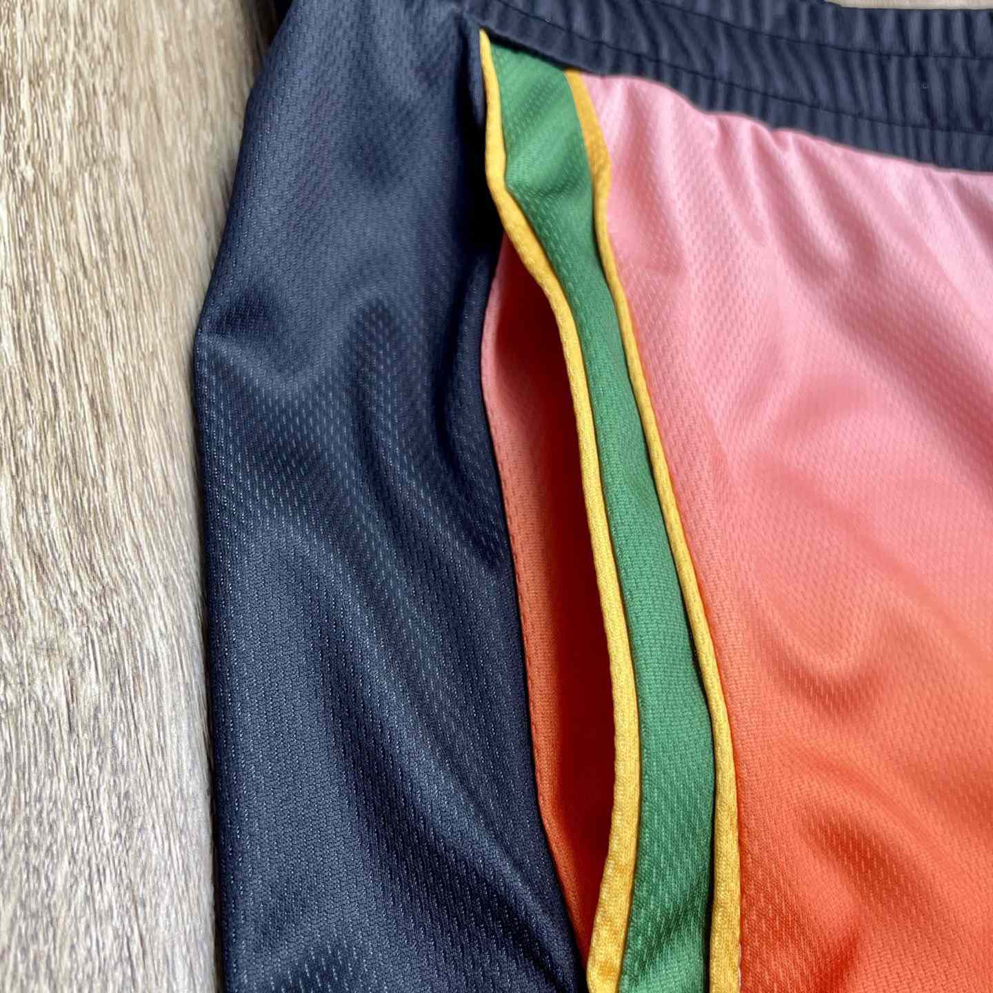 Casablanca Pastel Gradient Football Shorts   C1009 - FashionPlug